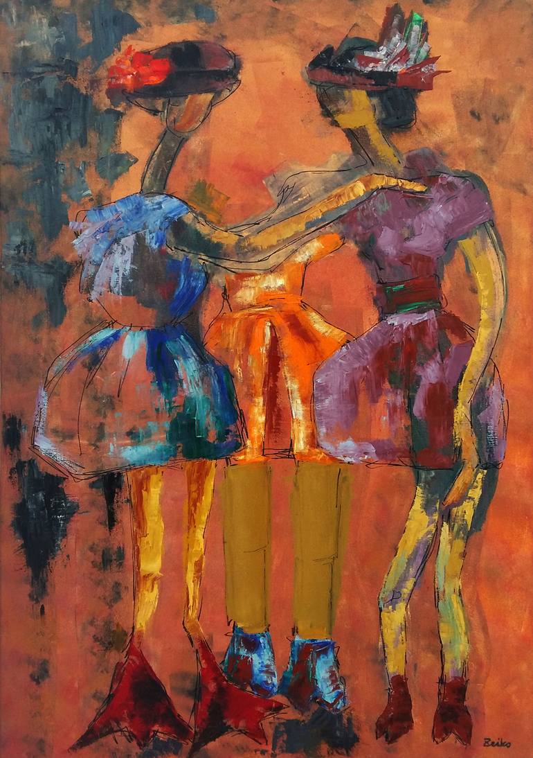 770x1094 Saatchi Art Ladies Of High Society Painting By Zeiko Duka - Painting Ladies