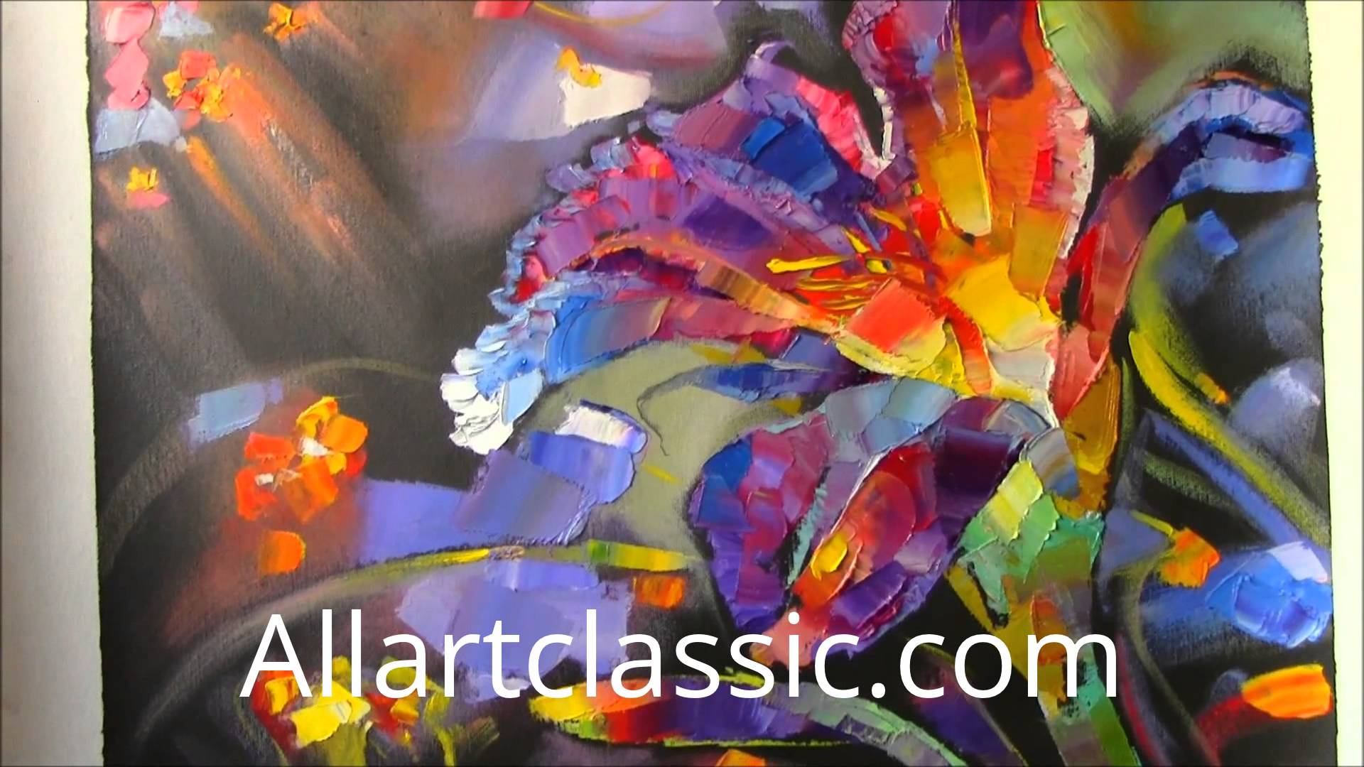1920x1080 Large Colorful Flower Painting - Painting Large Flowers