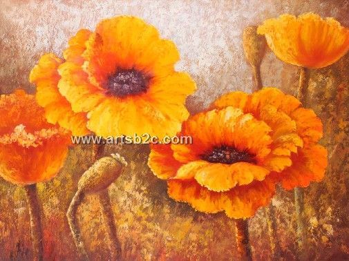 505x378 Large Yellow Flowers Painting - Painting Large Flowers