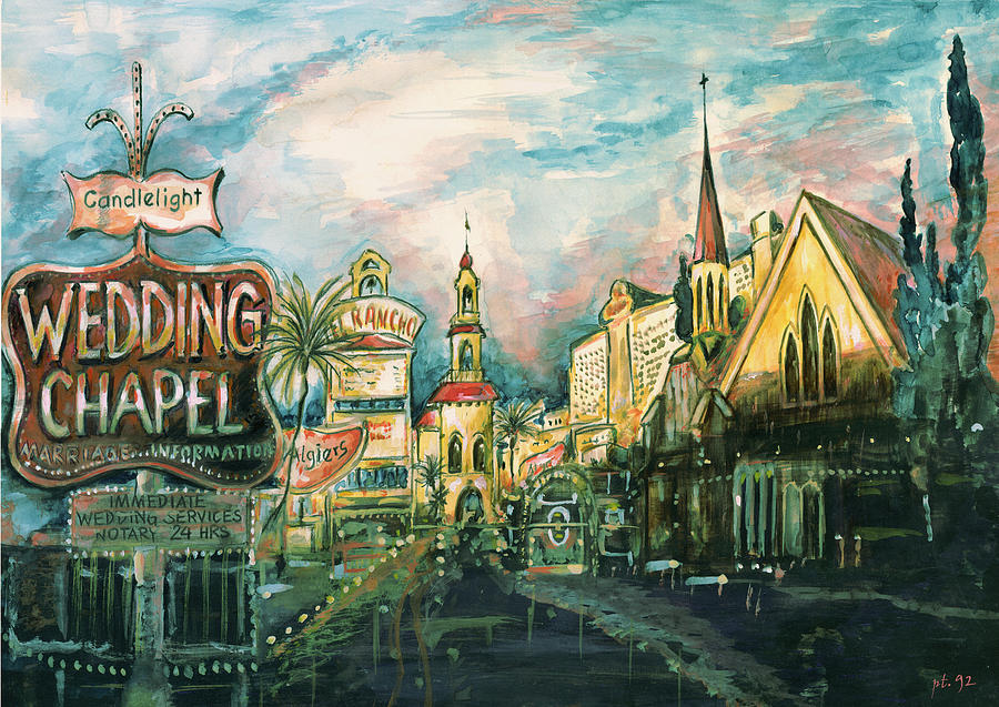 900x637 Las Vegas Strip - Painting Las Vegas