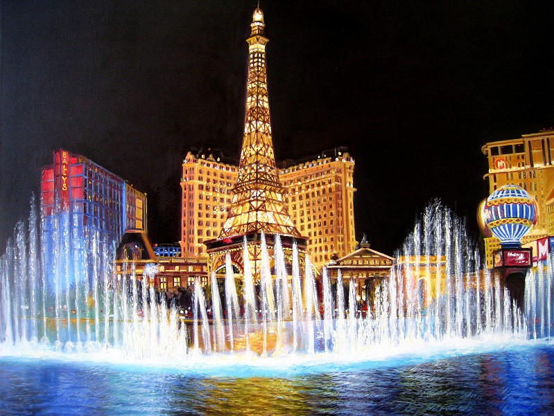 799x601 Olga Kuczer Bellagio Water Dance - Painting Las Vegas