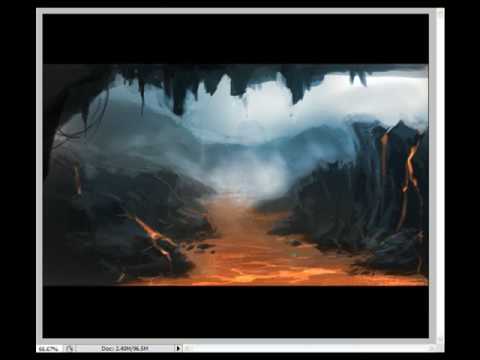 480x360 How To Paint Lava Magma Rocks Digital Painting Tutorial - Painting Lava Rock