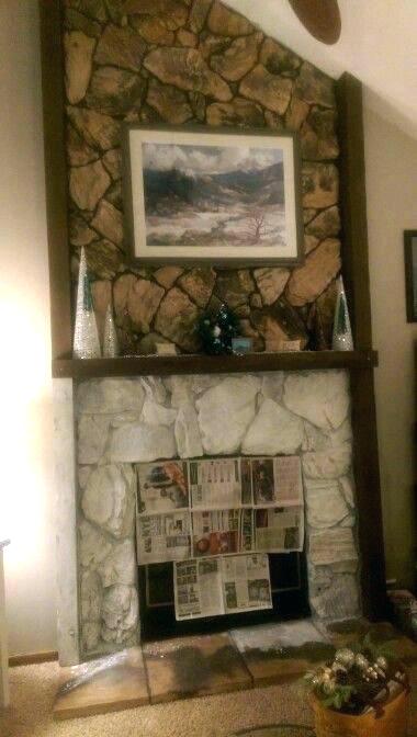 380x672 Lava Rock Fireplace Rocks Pics For Painting Renovations Before - Painting Lava Rock