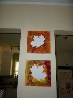 236x314 Handprint Tree And Leaf Canvas Art Art Tutorials - Painting Leaves On Canvas