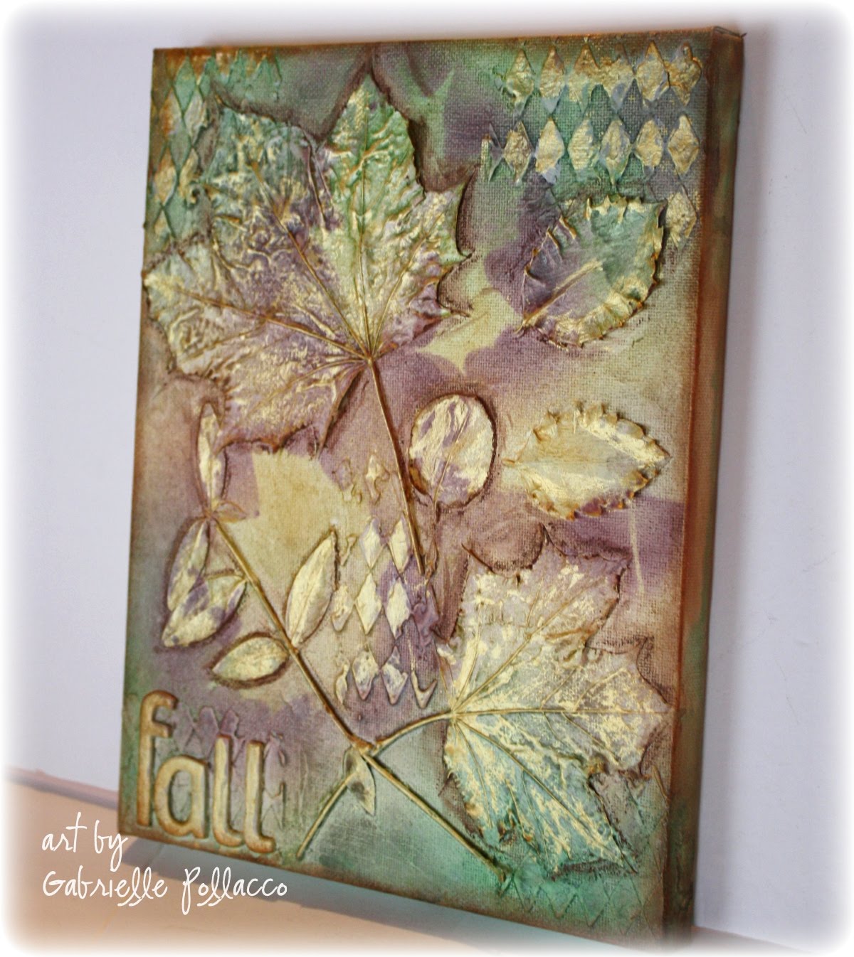 1200x1346 Mixed Media Leaf Canvas - Painting Leaves On Canvas