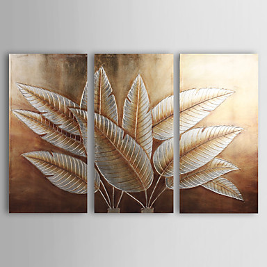 384x384 Wall Art Designs Gold Wall Art Hand Painted Canvas Painting - Painting Leaves On Canvas