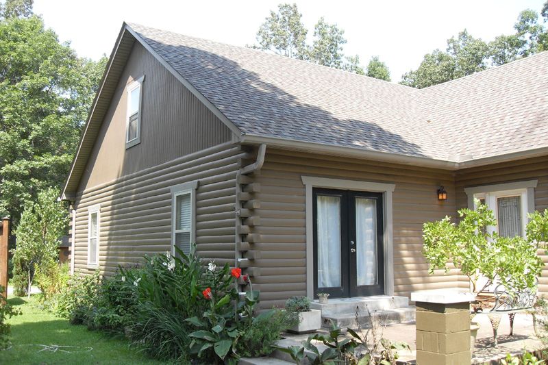 800x533 Faux Painting Log Cabin Exterior Ironwood Log Home Restoration - Painting Log Homes