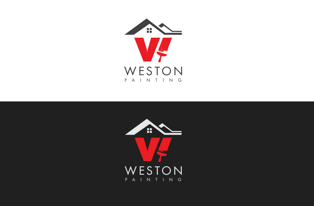 1102x723 Modern, Masculine, Painting Logo Design For Weston Painting By - Painting Logo
