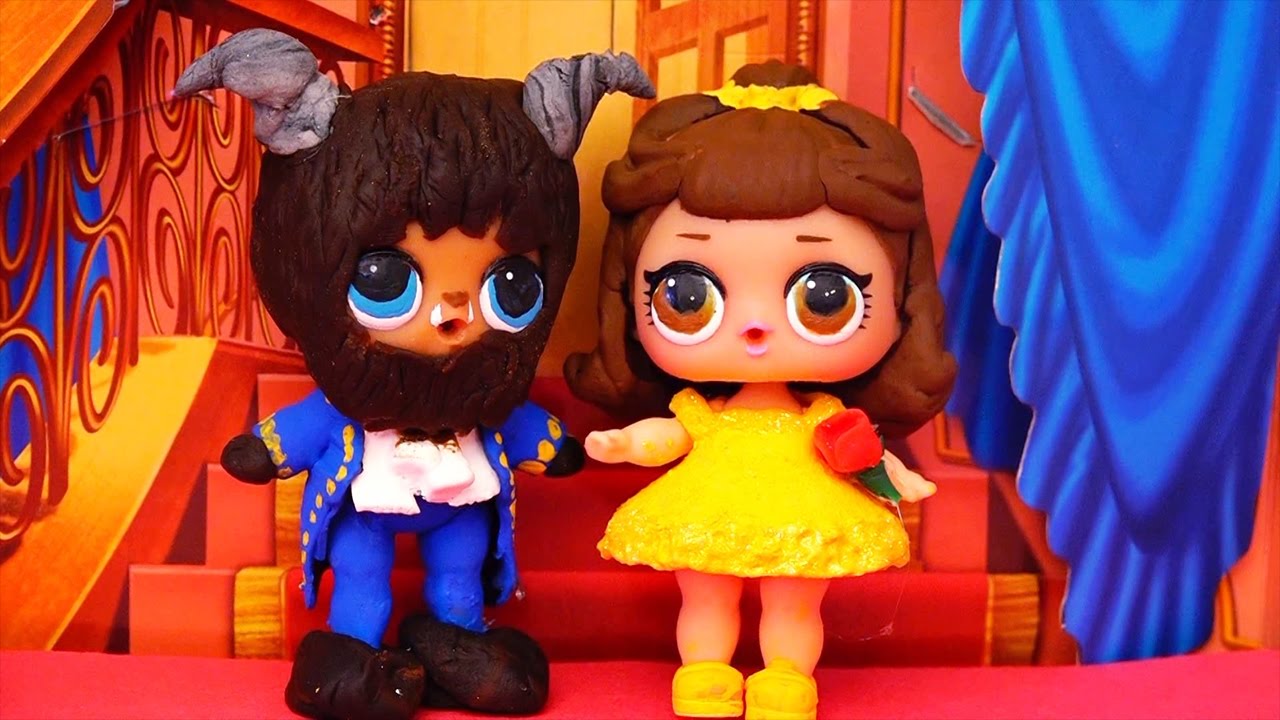 1280x720 Lol Surprise Babies Turn Into Beauty Amp The Beast ! Toys And Dolls - Painting Lol Dolls