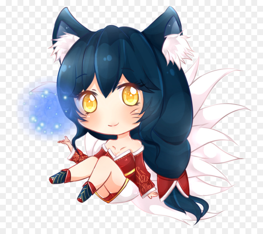 900x800 League Of Legends Ahri Fan Art - Painting Lol Dolls