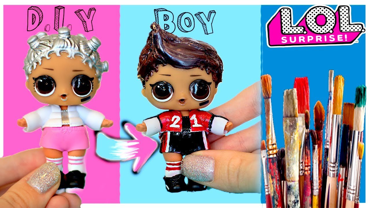 1280x720 New Boy Lol Surprise Doll Diy! Custom! - Painting Lol Dolls