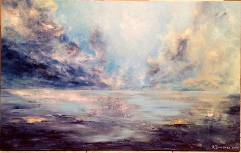 770x488 Saatchi Art Loneliness Painting By Katerina Bouratzi - Painting Loneliness