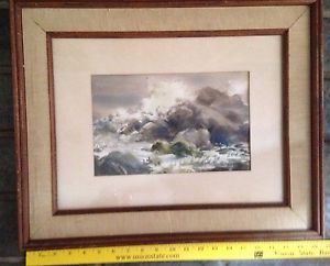 300x242 Vintage Ruth Baderian Signed Watercolor Painting, Long Island - Painting Long Island
