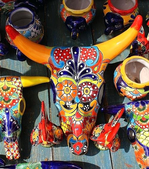 500x567 Longhorn Skull Painting Cow Skull On Table Longhorn Skull Canvas - Painting Longhorn Skull