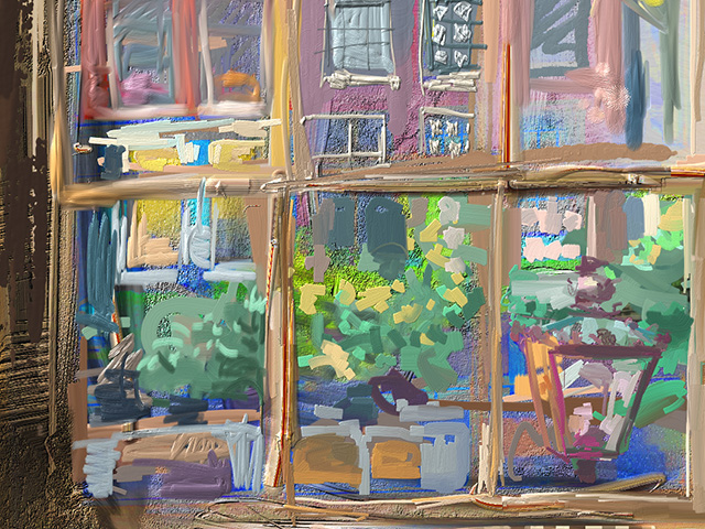 640x480 Looking Out Paintboxtv - Painting Looking Through A Window