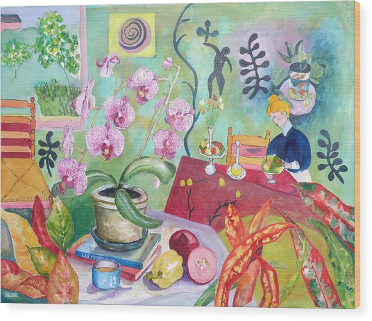 536x462 Looking Through Matisse's Window Painting By Elizabeth Ferris - Painting Looking Through A Window