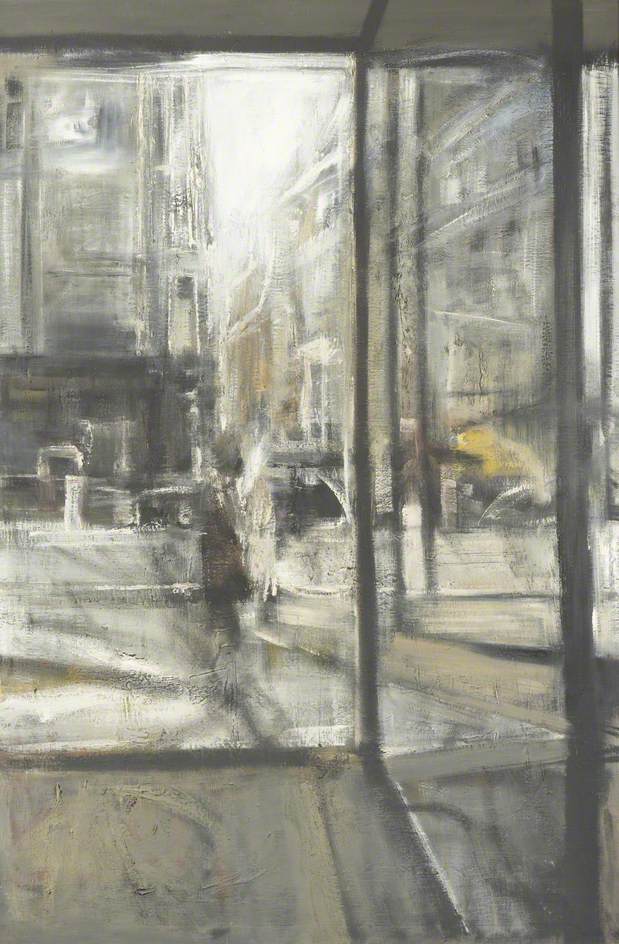 619x944 Looking Through A Shop Window, Oxford Street Art Uk - Painting Looking Through A Window