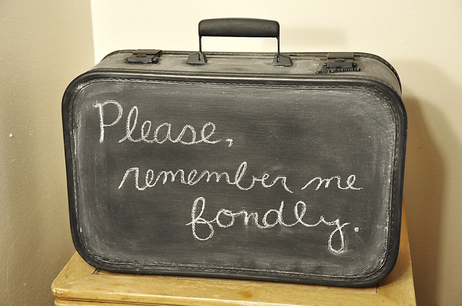 1600x1062 Remodelaholic Suitcase Refinished With Chalkboard Paint - Painting Luggage