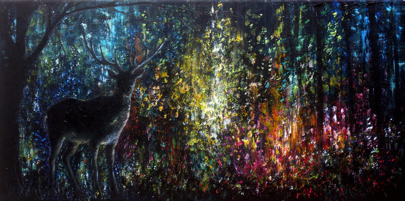 800x398 Magic Forest By Annmariebone - Painting Magic