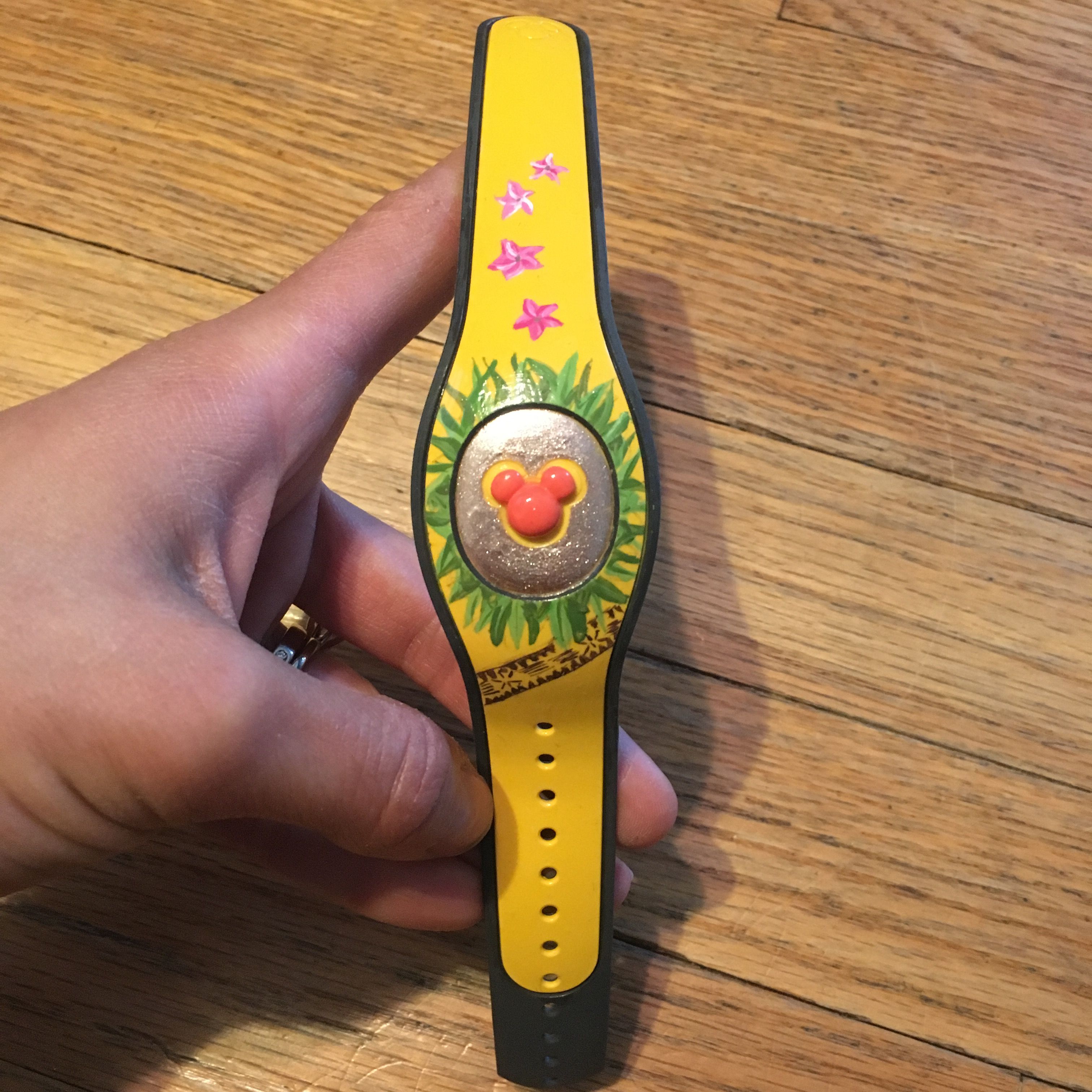 3024x3024 Hand Painted Moana Magic Band 2 Created With Acrylic Paint And 4 - Painting Magic Bands