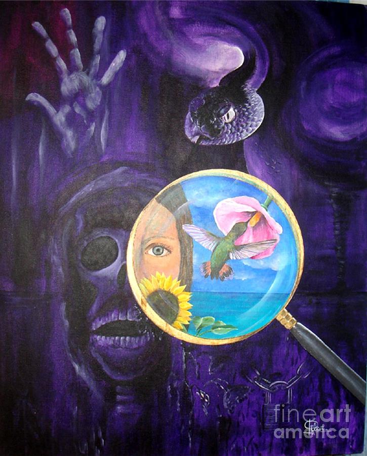 725x900 Del Cristal Con Que Se Mira. The Eye Of The Beholder Painting By - Painting Magnifying Glass