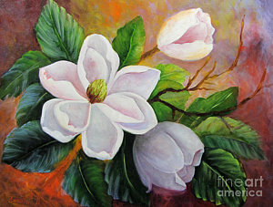 Painting Magnolia Leaves at PaintingValley.com | Explore collection of ...