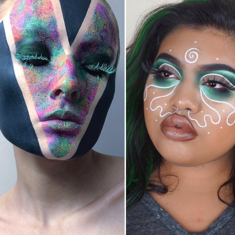 767x767 These Instagram Muas Cover Their Entire Faces In Makeup, Just Like - Painting Makeup