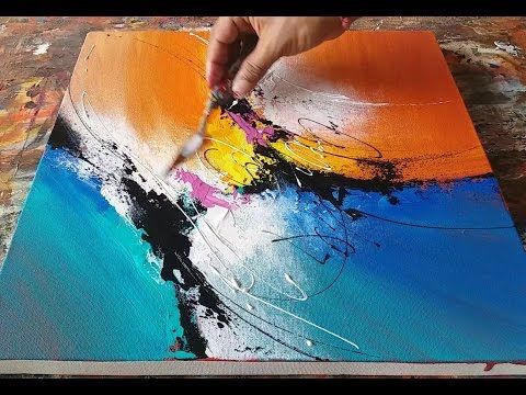 480x360 Youtube Abstract Art Demos Abstract Painting Demo Making Daily - Painting Making