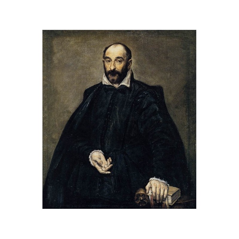 800x800 Portrait Of A Man By El Greco Art Gallery Oil Painting Reproductions - Painting Man