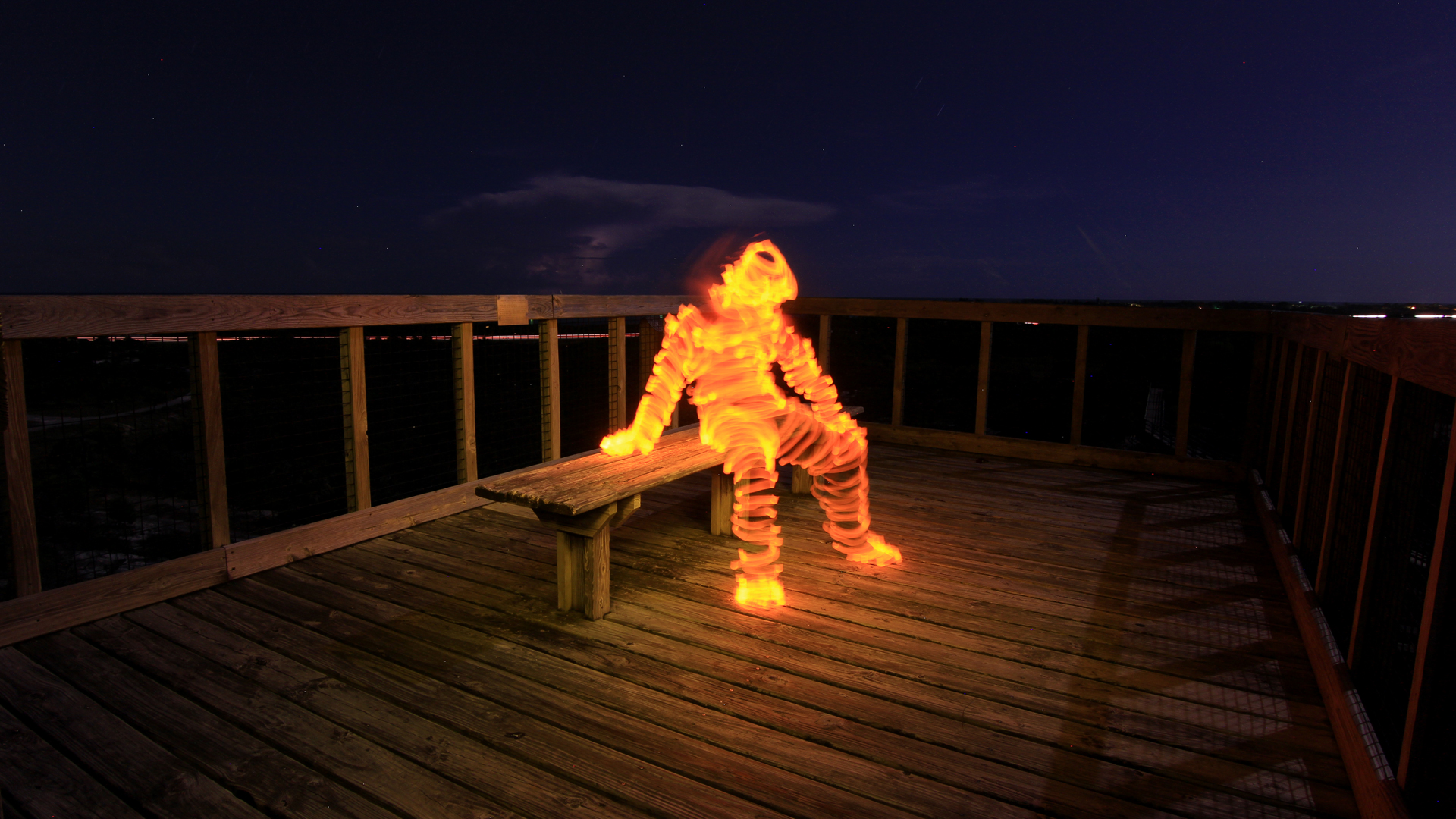 1920x1080 How To Light Paint A Light Man Light Painting Photography - Painting Man