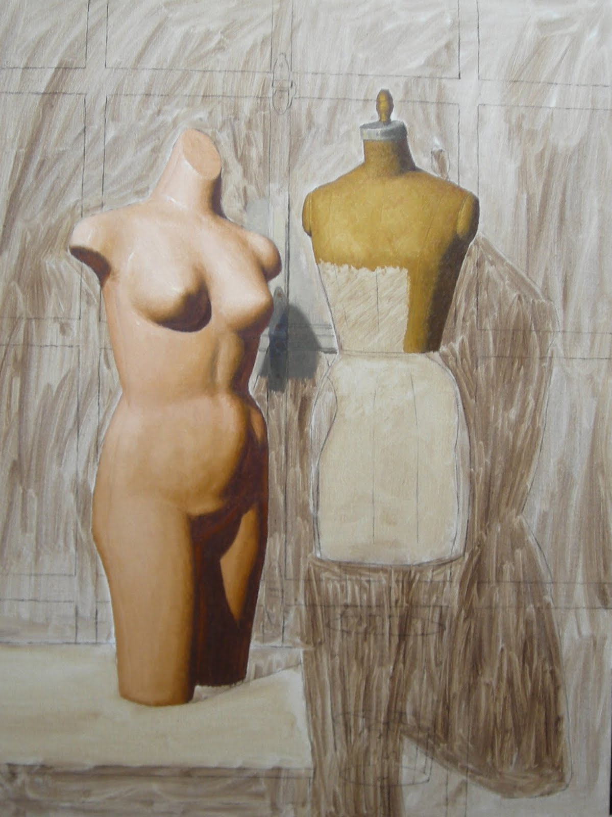 1199x1600 Shawn Sullivan Artist Painter Mannequins And Cast - Painting Mannequin