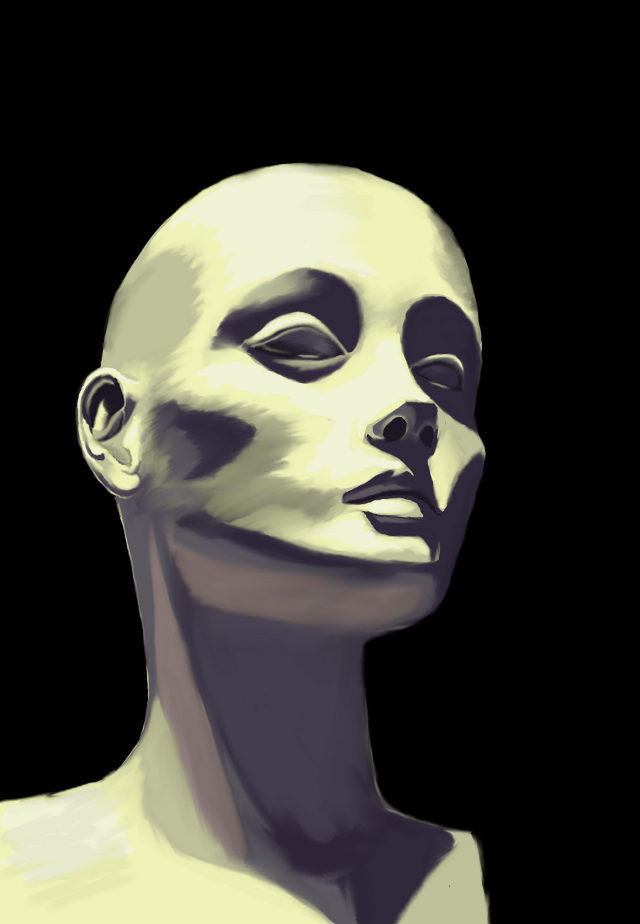 640x924 Painting Mannequin Head By Patsim - Painting Mannequin