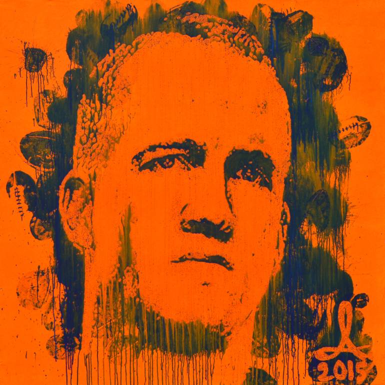 770x770 Saatchi Art Peyton Manning Portrait Painted With Football - Painting Manning
