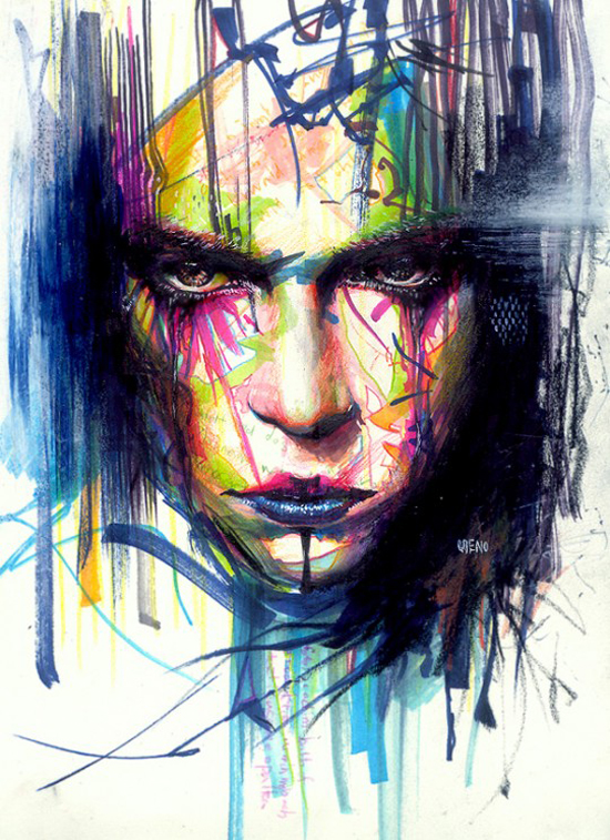 550x757 Markers And Acrylic Paint By Minjae Lee - Painting Markers