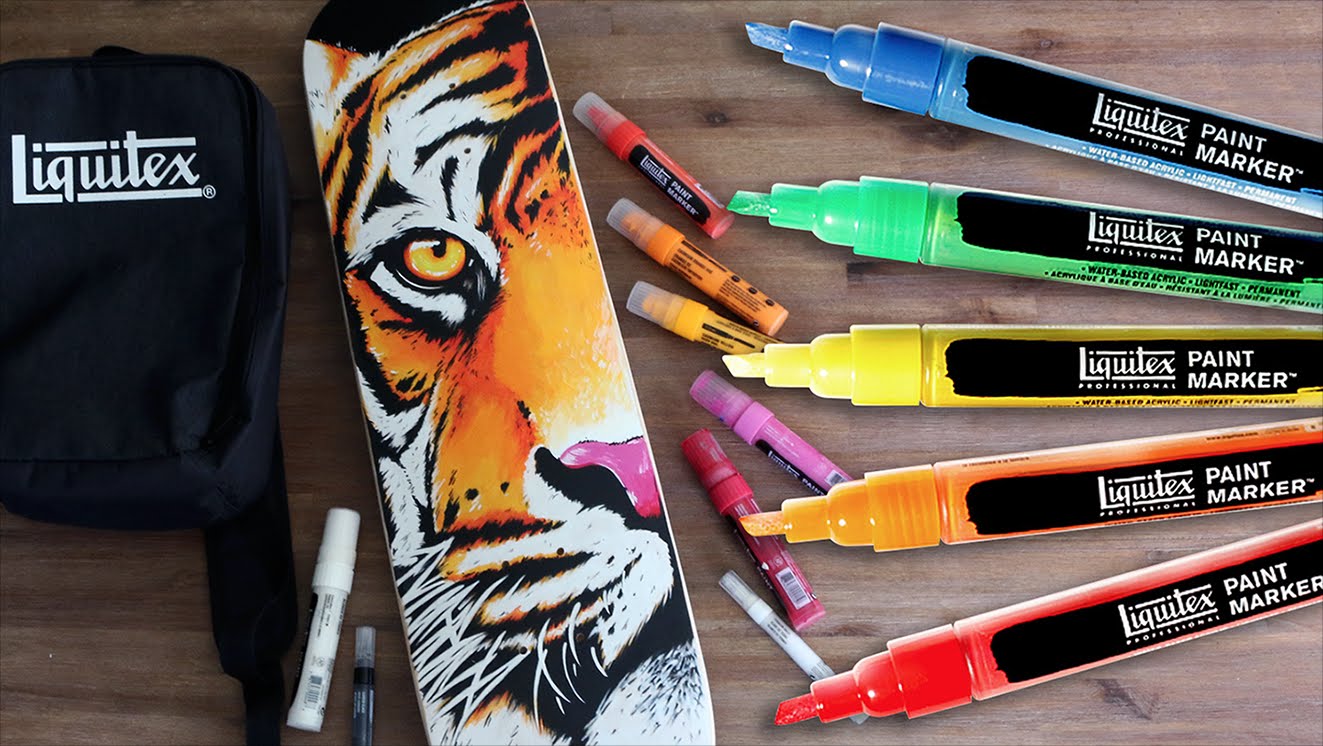 1323x746 Painting Skateboard With Markers - Painting Markers