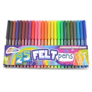 300x300 25 Felt Tip Colouring Pens Fun Drawing Art Painting Markers - Painting Markers