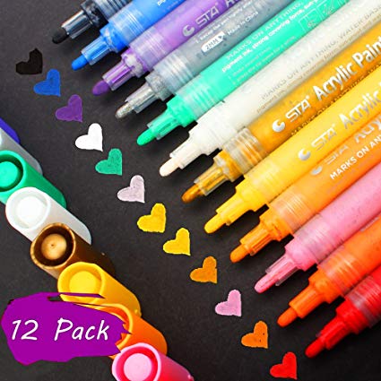 425x425 Acrylic Paint Markers Pens Set, Taotree Medium Point - Painting Markers