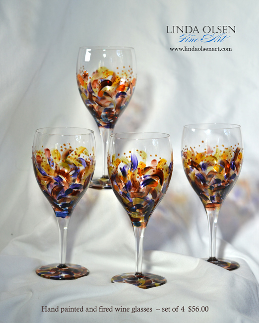 522x650 Painted Glassware - Painting Martini Glasses