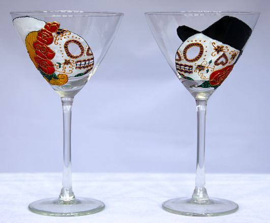 531x439 Cocktails Lucy Luskini - Painting Martini Glasses