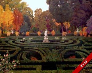 300x240 Aranjuez Palace Garden Hedge Maze Madrid Spain Painting Art Real - Painting Maze