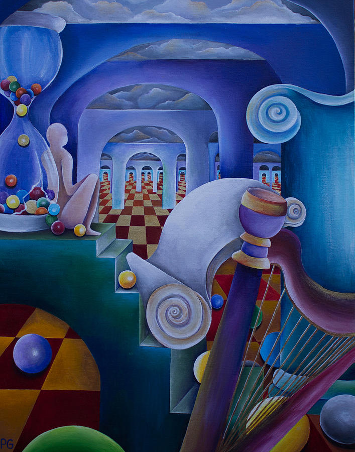 707x900 Material Mind Maze Painting By Pamela Perran Gosnell - Painting Maze