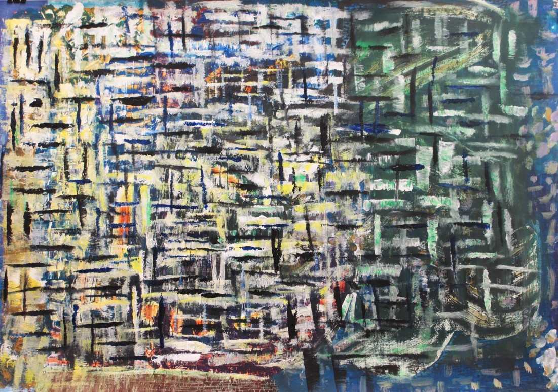 1101x774 Abstract Painting There Is No Try, Marina De Wit - Painting Maze