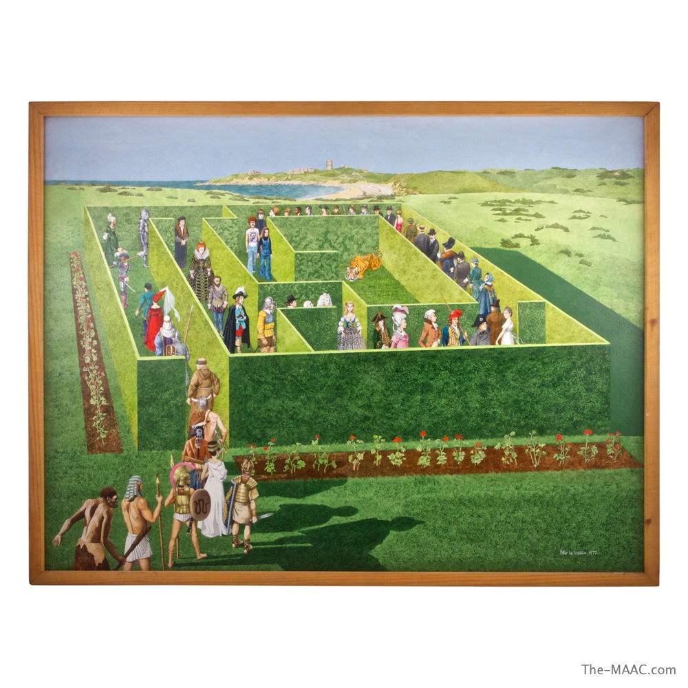 1000x1000 Painting Of The Maze By Peter Le Vasseur - Painting Maze