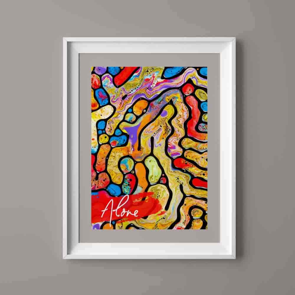 1000x1000 An Abstract Maze Painting With Oil Painting Disability Resource - Painting Maze