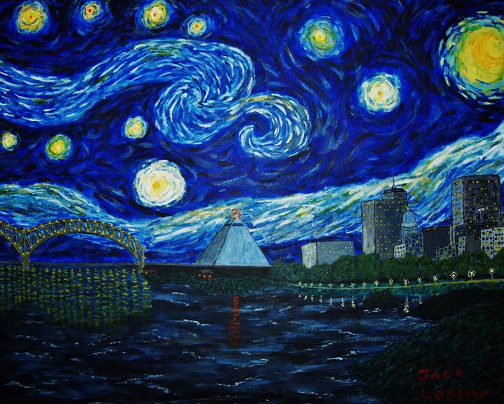 720x577 Memphis Starry Night - Painting Memphis