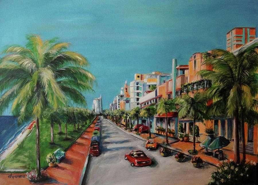 900x646 Miami For Daisy Painting By Dyanne Parker - Painting Miami