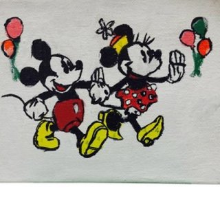 320x320 Buy Painting Kit Diy (Do It Yourself) With Canvas Board, Frame - Painting Mickey Mouse Online