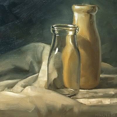 400x400 Michael Naples August 2008 - Painting Milk Bottles