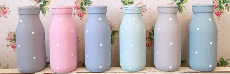 775x250 6 Diy Glass Milk Bottle Craft Ideas - Painting Milk Bottles