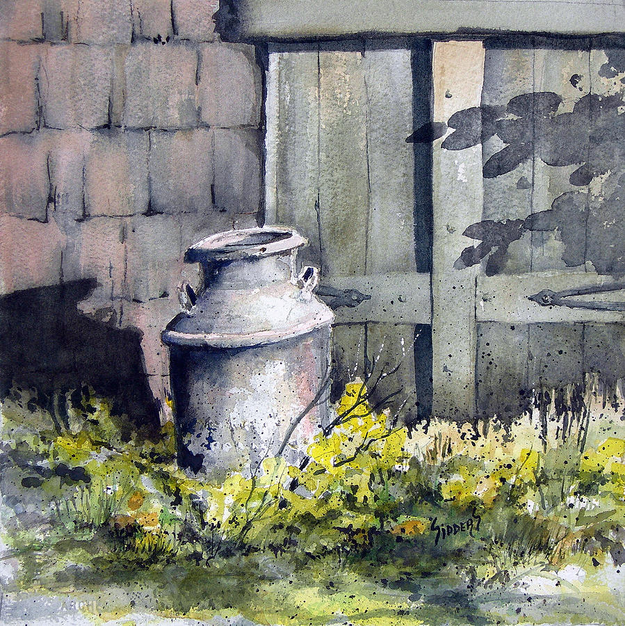 899x900 Milk Can Painting By Sam Sidders - Painting Milk Can